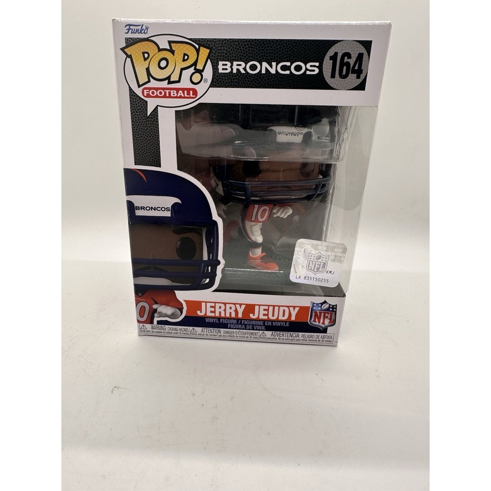Funko Pop NFL Jerry Jeudy #164 Denver Broncos Vinyl‎ Figure Boxed 2022